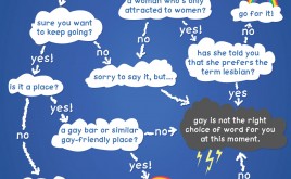 "I want to say gay" Flowchart