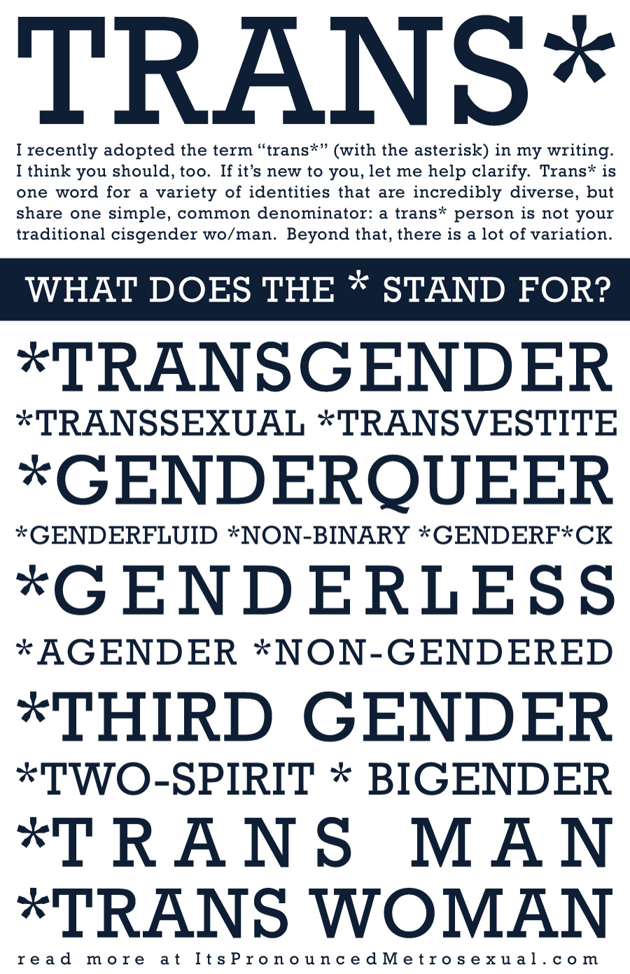 "Trans*" Poster
