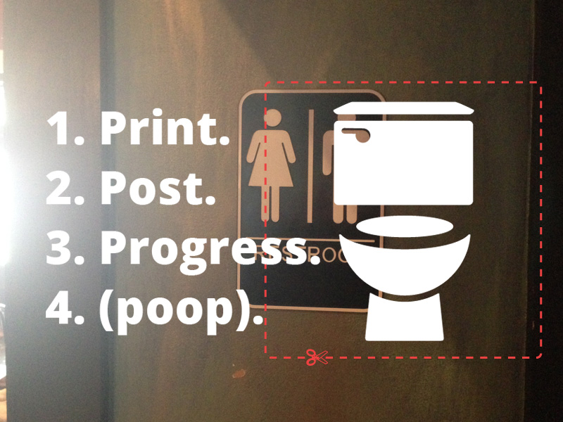 Guerrilla Activism Printable Gender Neutral Bathroom Signs Project